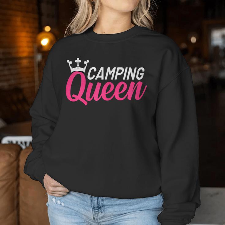 Camping Queen Camping Queen Camperin Sweatshirt Frauen Lustige Geschenke