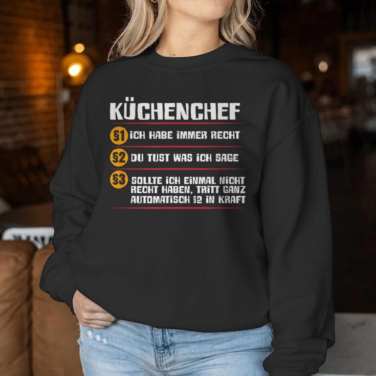 Chef's Kitchen Rules Chef Women's Sweatshirt Frauen Lustige Geschenke