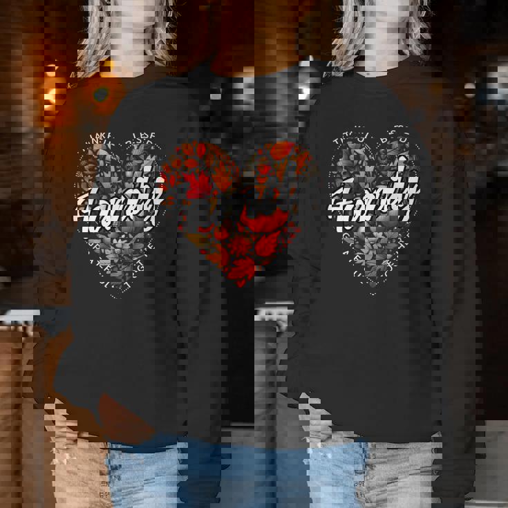 Cute Fall Autumn Season Matching Family Thanksgiving 2024 Women Sweatshirt Unique Gifts