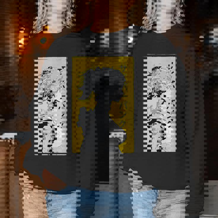 Cyberpunk Cyborg Girl Fantascienza Women Sweatshirt Regalos divertidos