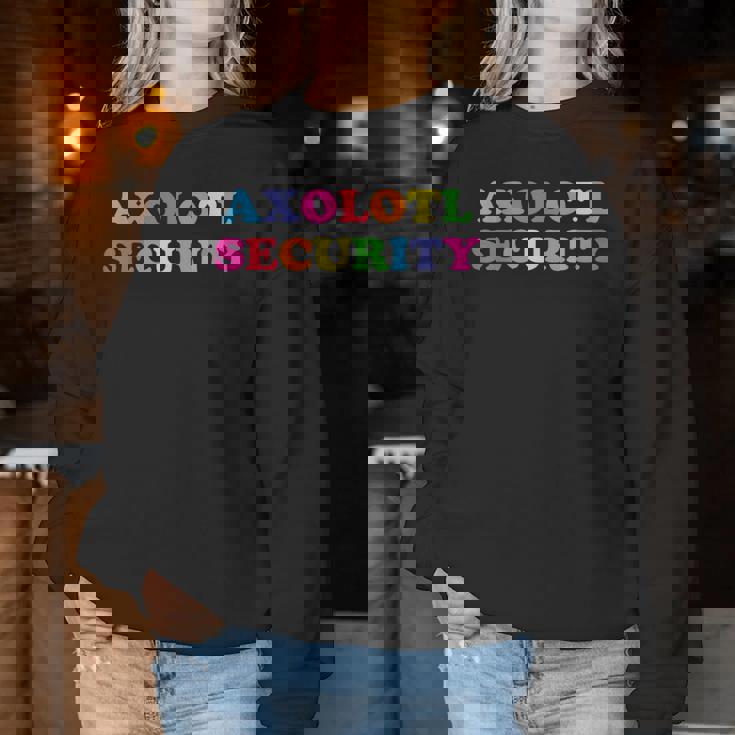 Dad Mom Daughter Adult Costume Axolotl Security Women Sweatshirt Personalized Gifts