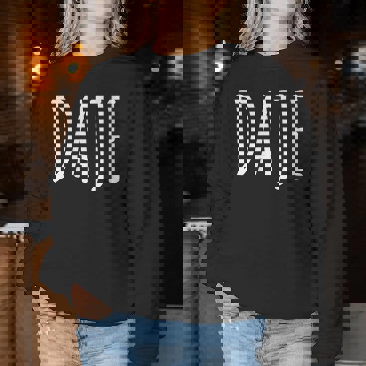Daje Frasi Romane Romanesco Con Collo A Women Sweatshirt Regalos divertidos