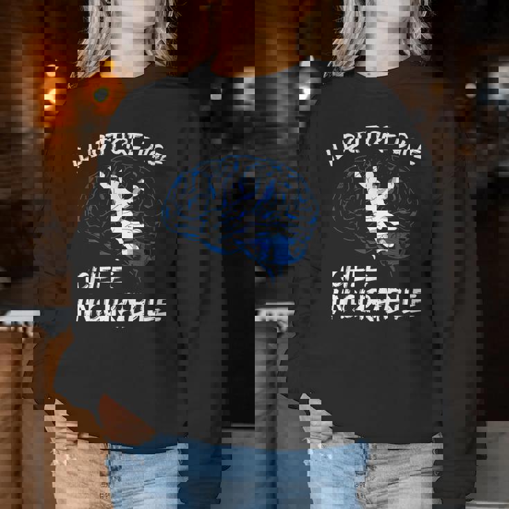 Del Giocatore Di Pallamano Sta Chiamando Women Sweatshirt Regalos divertidos