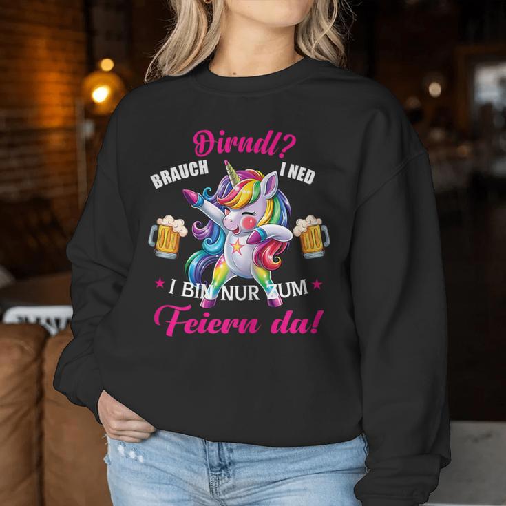 Dirndl Costume Women's Dabbing Unicorn Oktoberfest Dirndl Sweatshirt Frauen Lustige Geschenke