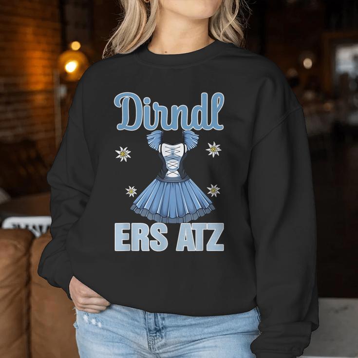 Dirndl Ers Atz Edelweiss Oktoberfest Women's Costume Sweatshirt Frauen Lustige Geschenke