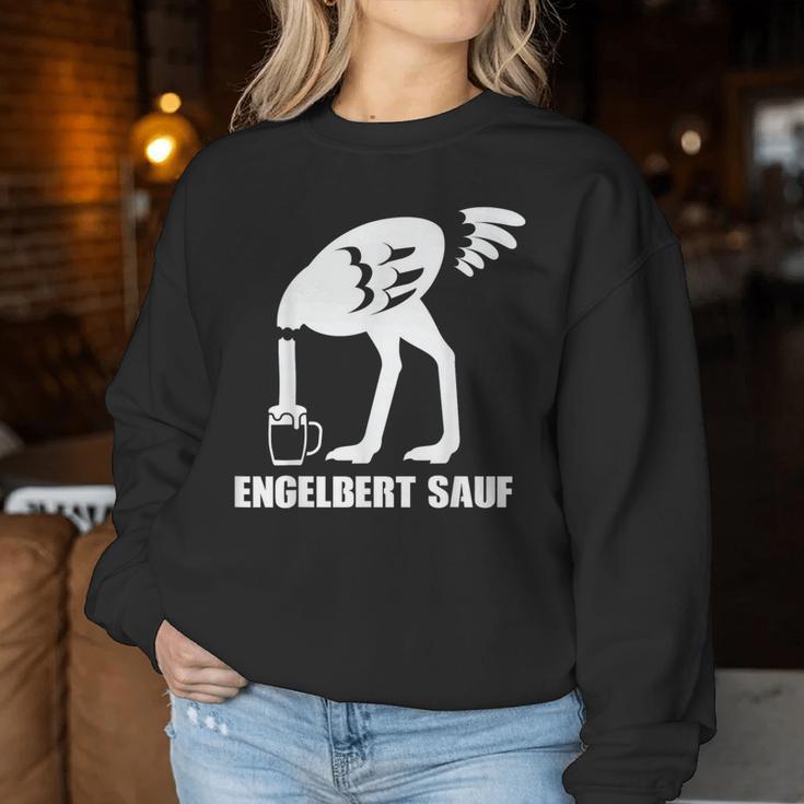 Engelbert Sauf Beer Drinking Beer Drinker Slogan Sweatshirt Frauen Lustige Geschenke