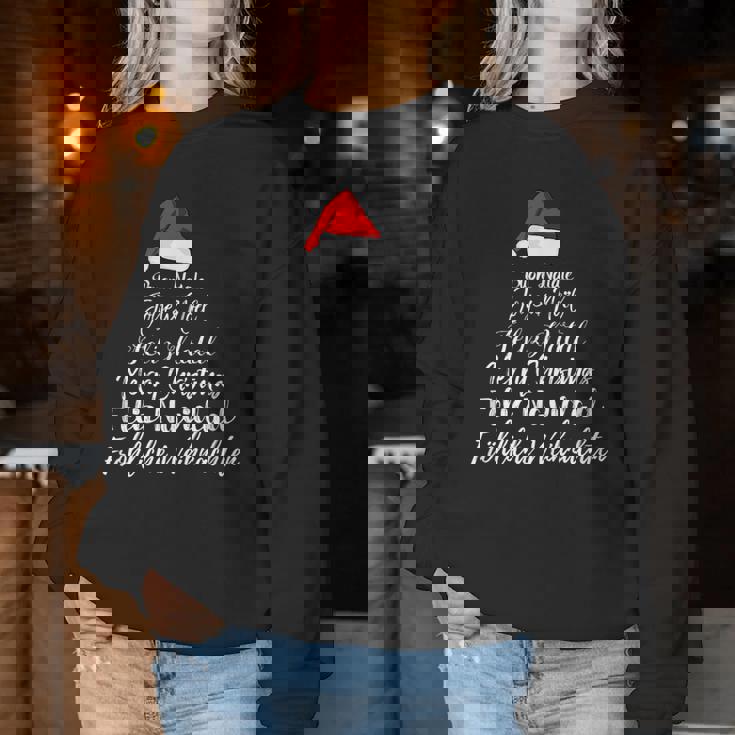 Feliz Navidad Feliz Navidad Feliz Natal Idiomas Sudadera Mujer Regalos divertidos