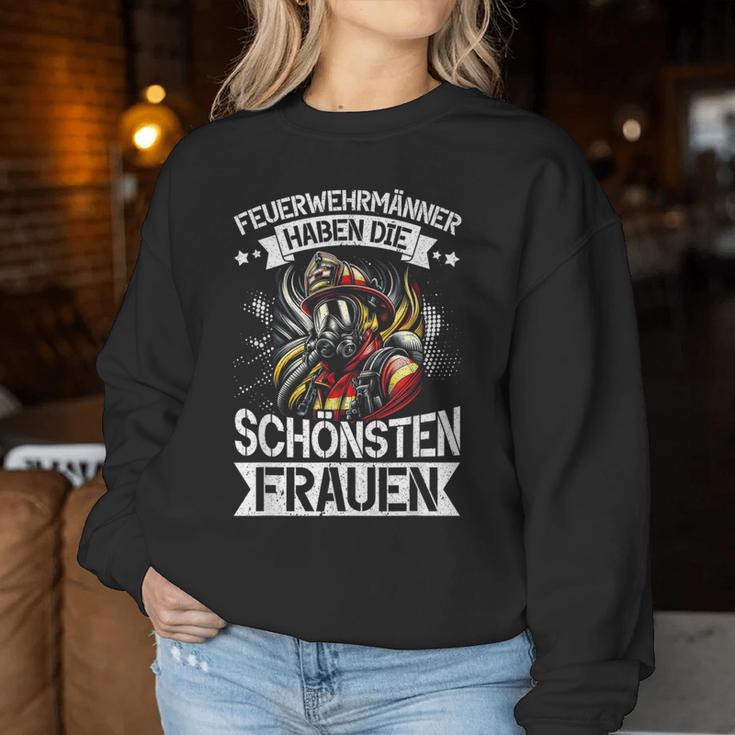 Fireman Habe Die Schönsten Women's Sweatshirt Frauen Lustige Geschenke