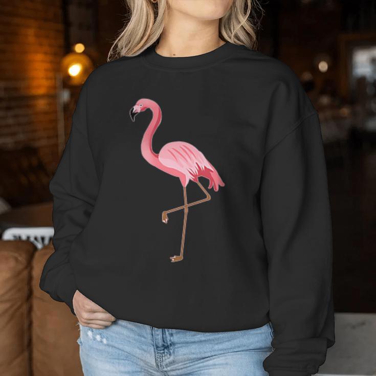 Flamingo Pocket Pink Flamingo Logo Sweatshirt Frauen Lustige Geschenke