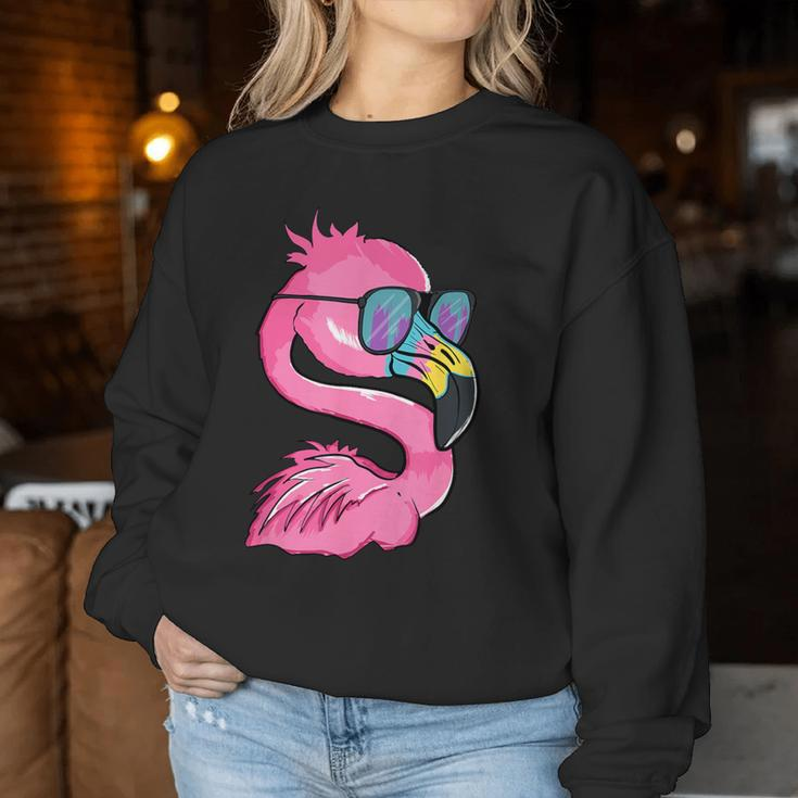 Flamingo Summer Vibes Vacation Flock Bird Women Sweatshirt Unique Gifts