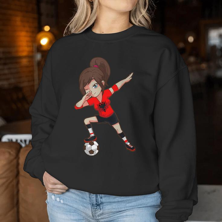 Football Fan Albania Albania Flag Girls Sweatshirt Frauen Lustige Geschenke