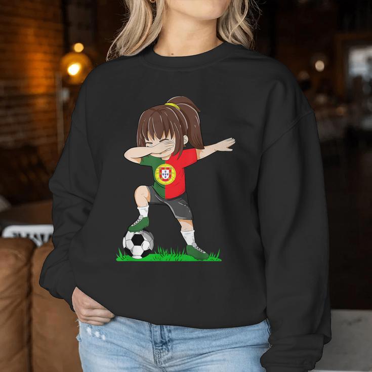 Football Portugal Jersey Portuguese Flag Football Girls Sweatshirt Frauen Lustige Geschenke