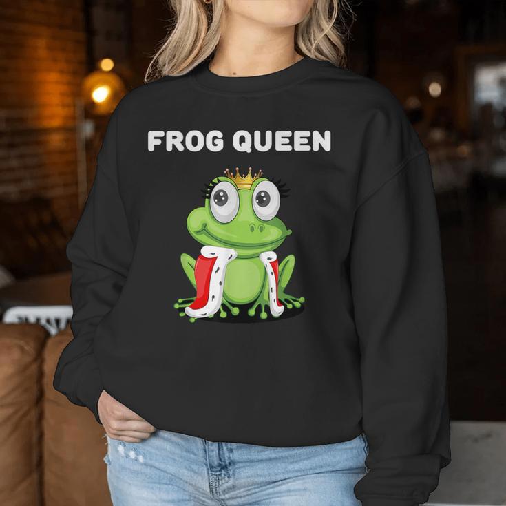 Frog Queen Girls' Frog Women's Frog Sweatshirt Frauen Lustige Geschenke