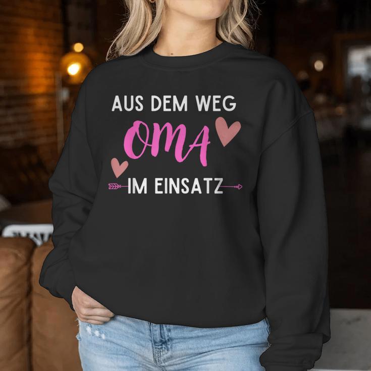 Grandma Aus Dem Weg Oma Im Einsatz Sweatshirt Frauen Lustige Geschenke