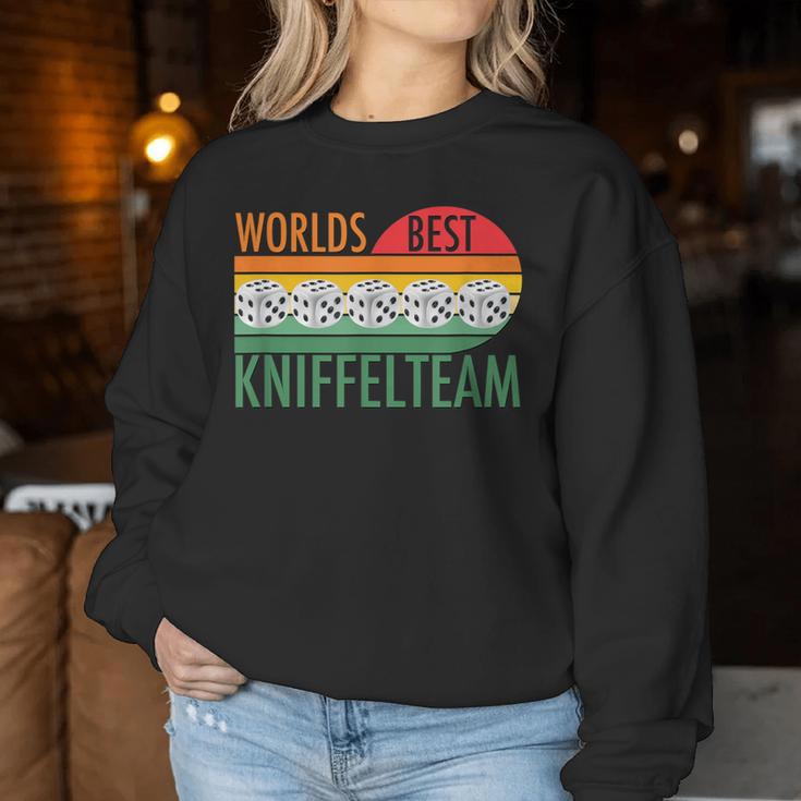 Retro Graphic For Teamintage Kniffel S Sweatshirt Frauen Lustige Geschenke