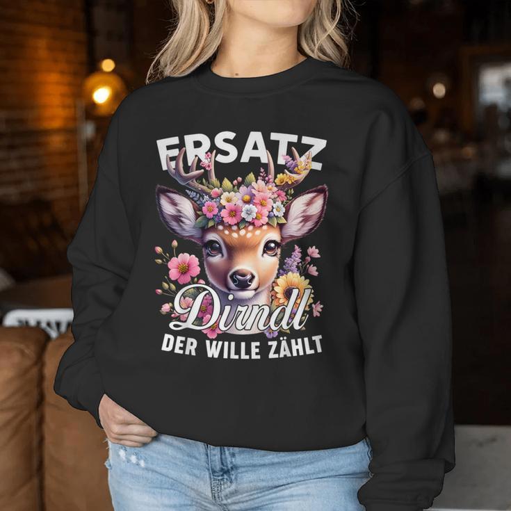 Women's Deer Oktoberfest Costume Sweatshirt Frauen Lustige Geschenke