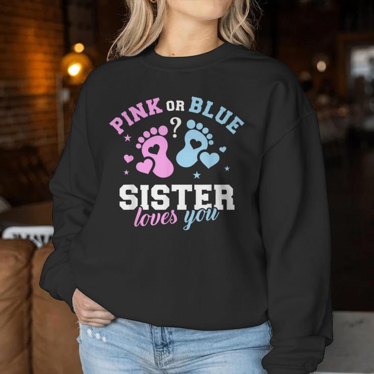 Gender Reveal Sister Sweatshirt Frauen Lustige Geschenke