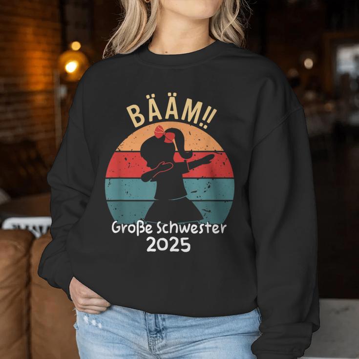 Girls Bääm Big Sister 2025 Dab Pregnancy Sweatshirt Frauen Lustige Geschenke