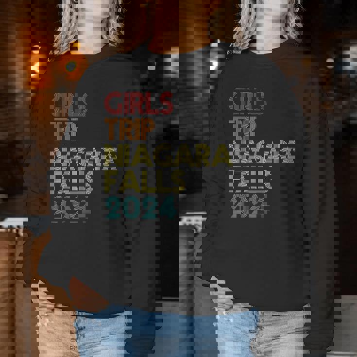Girls Trip Niagara Fall 2024 Summer Vacation Friends Family Women Sweatshirt Unique Gifts