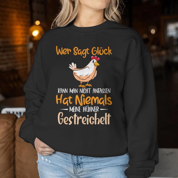 Hat Niemals Meine Hühner Gestrich Chicken Hen Holder Sweatshirt Frauen Lustige Geschenke