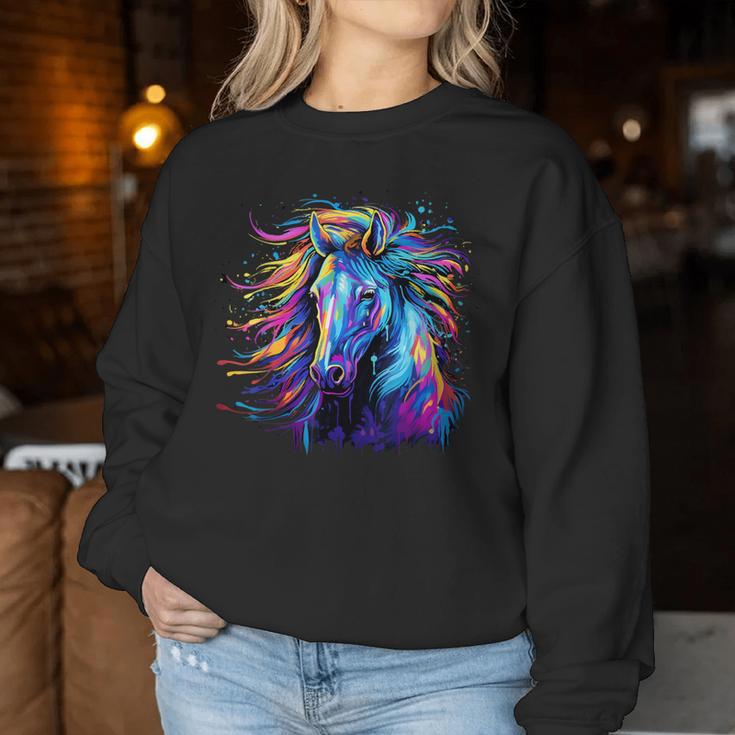 Horse Riding Dressage Riding Farm Jumping Rider Sweatshirt Frauen Lustige Geschenke