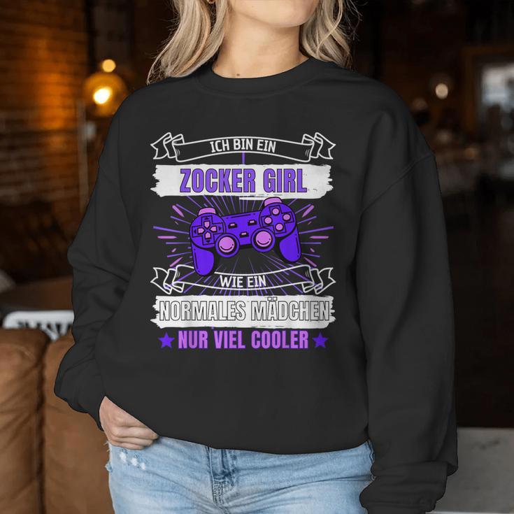 Ich Bin Ein Zocker Girl I'm A Gamer Sweatshirt Frauen Lustige Geschenke