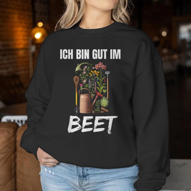 Ich Bin Gut Im Beet Word Game Gardener Garden Sweatshirt Frauen Lustige Geschenke