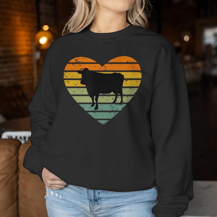 Ich Liebe Kühe Kühe Bauernhof Bauer Landwirt Milchkuh Beef Cow Fan Sweatshirt Frauen Lustige Geschenke