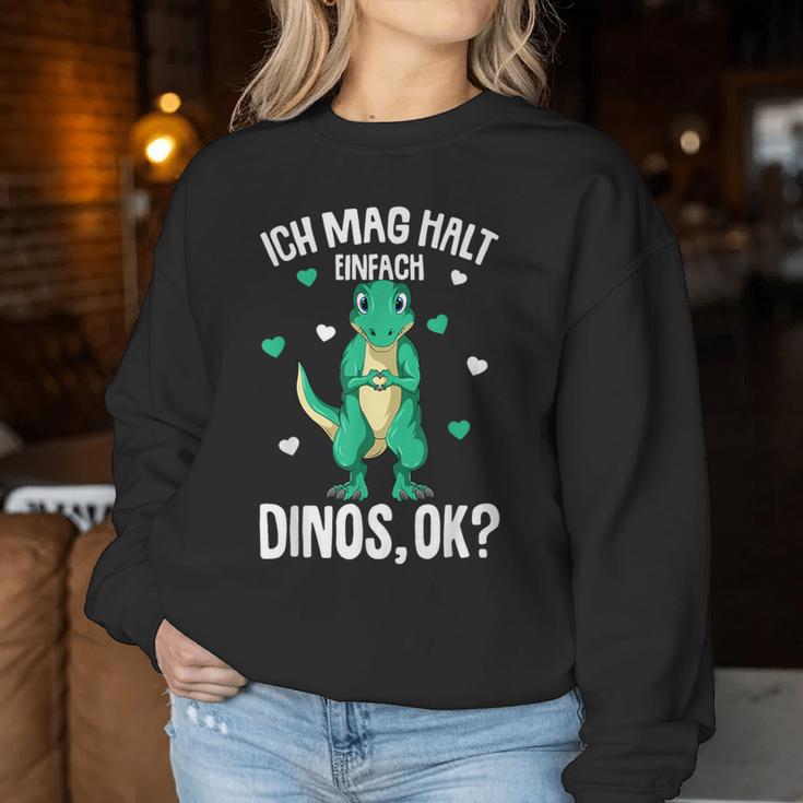 Ich Mag Halt Dinos Dinosaur T-Rex Girls' Children's Dinosaur Sweatshirt Frauen Lustige Geschenke