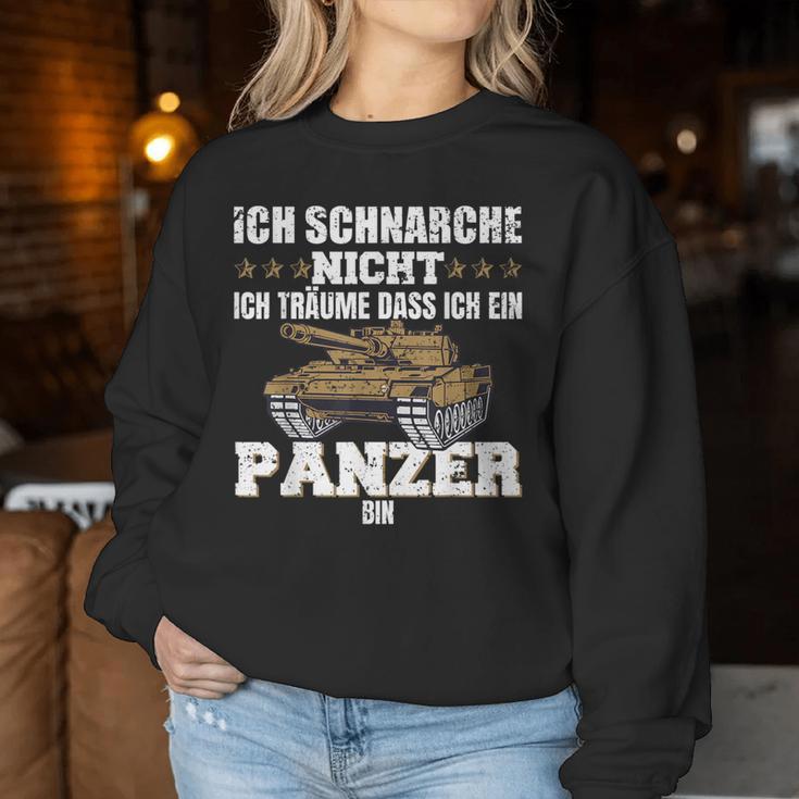 Ich Schnarche Nicht Ich Träumume Dass Ich Ein Panzer Bin S Sweatshirt Frauen Lustige Geschenke