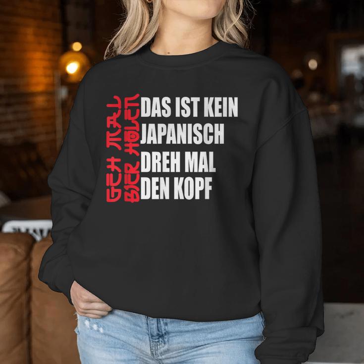 Japanese Geh Mal Bier Holen Beer Drinker Sweatshirt Frauen Lustige Geschenke