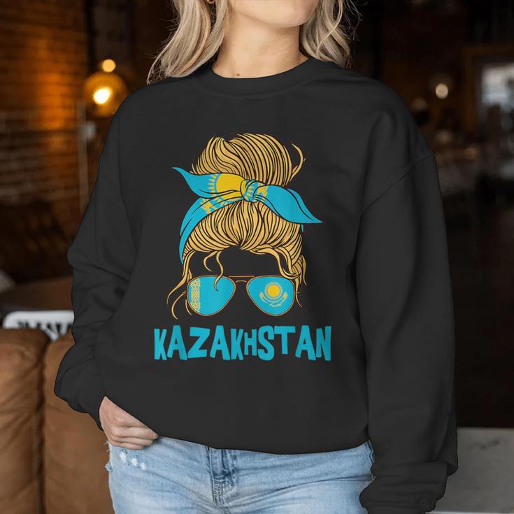 Kazakhstan For Girls Kazakhstan Flag For Kazakh Sweatshirt Frauen Lustige Geschenke