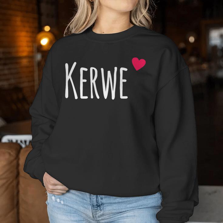 Kerwe Dialekt Pfälzer Und Pfalz Wine Festival Sweatshirt Frauen Lustige Geschenke