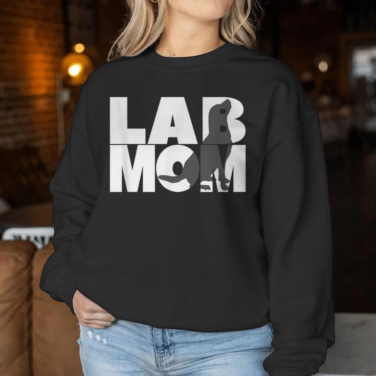 Lab Mom Labrador Dog Owners Women's Sweatshirt Frauen Lustige Geschenke