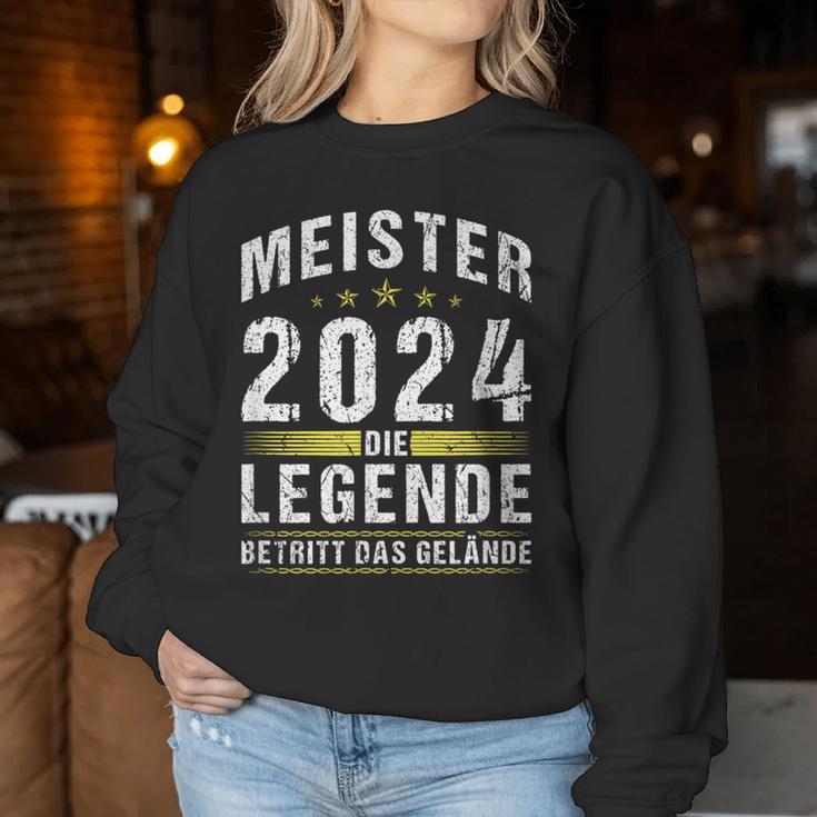 Meister 2024 Die Legende Beetritt Das Gelände Sweatshirt Frauen Lustige Geschenke