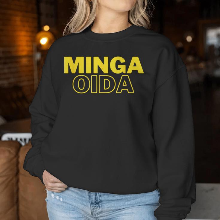 Minga Oida Munich 089 Ultras Football Lifestyle Beer Sweatshirt Frauen Lustige Geschenke