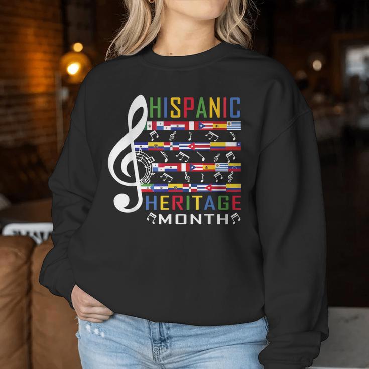Music Teacher Kid National Hispanic Heritage Month Women Sweatshirt Funny Gifts