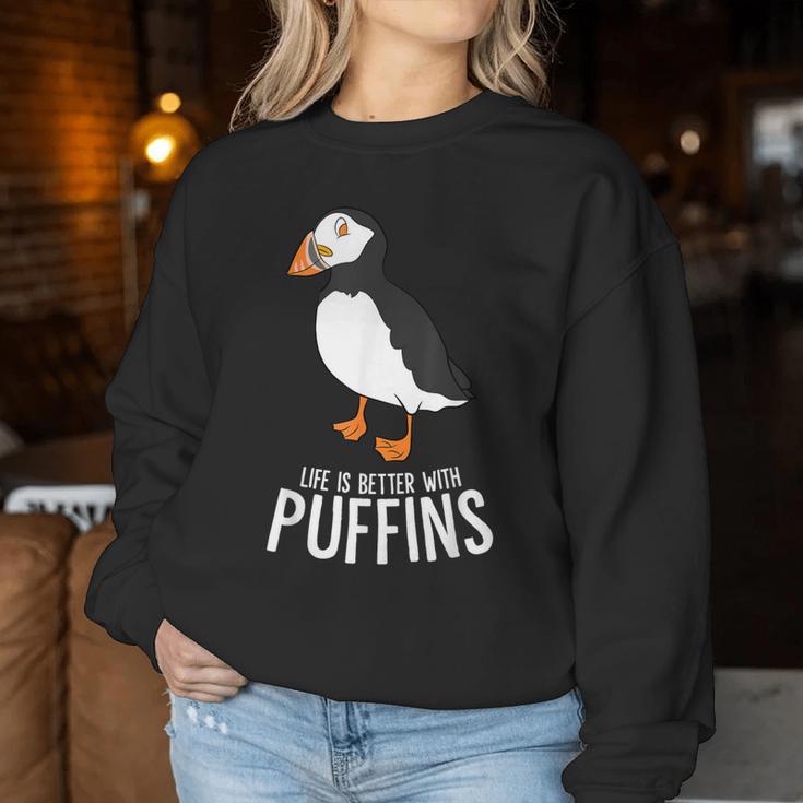 Nur Ein Mädchen Das Puffin Liebt Puffin Parrot Sweatshirt Frauen Lustige Geschenke