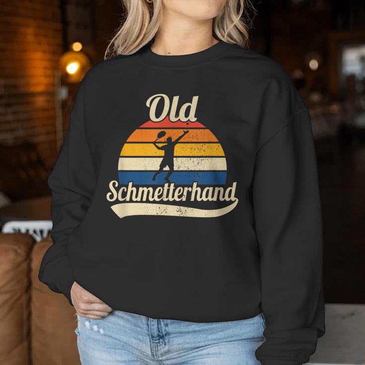 Old Butterfly Hand Retro Tennis Sweatshirt Frauen Lustige Geschenke