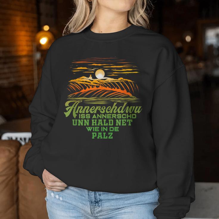 Pfalz Dialect Palatine For Wine Festival Winzerintage Sweatshirt Frauen Lustige Geschenke