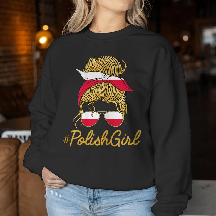 Polish Girl Polska Girl Polish Women's Sweatshirt Frauen Lustige Geschenke