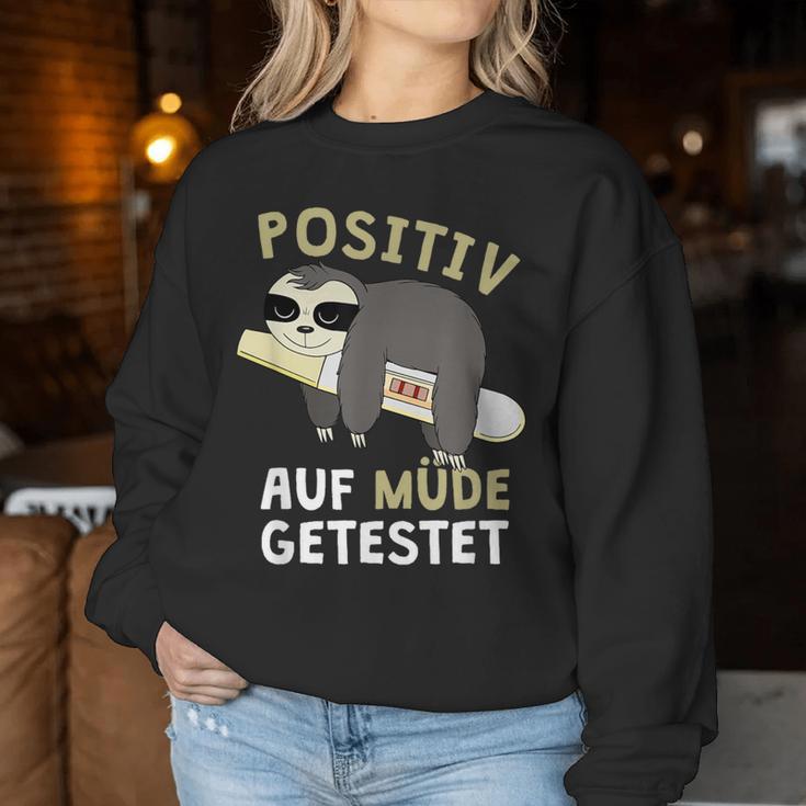 Positiv Auf Müde Testet Sloth Sleep Sweatshirt Frauen Lustige Geschenke