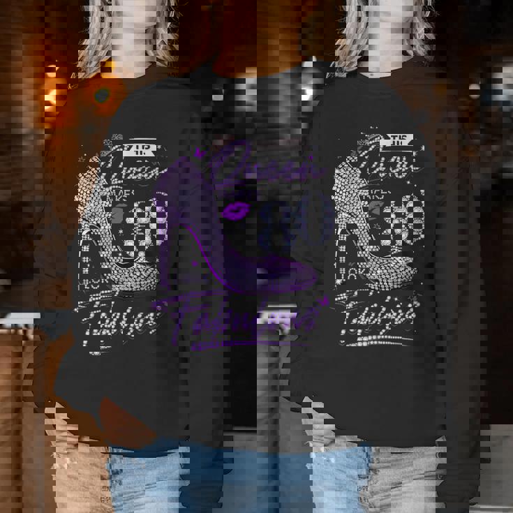 This Queen Makes 80 Looks Fabulous 80Th Birthday Women Women Sweatshirt Unique Gifts