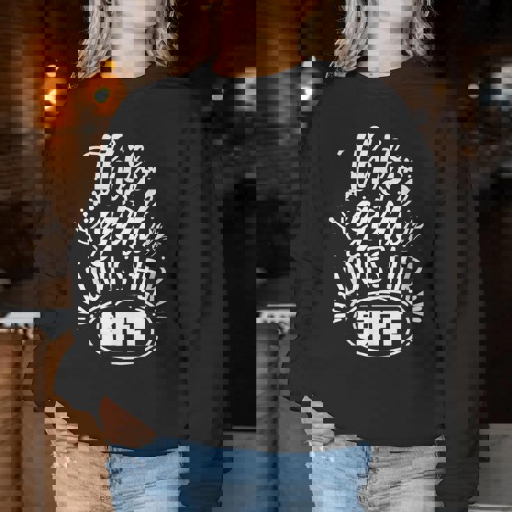 Questa Ragazza Ama La Sua Amica Amicizia Il Migliore Amico Women Sweatshirt Regalos divertidos