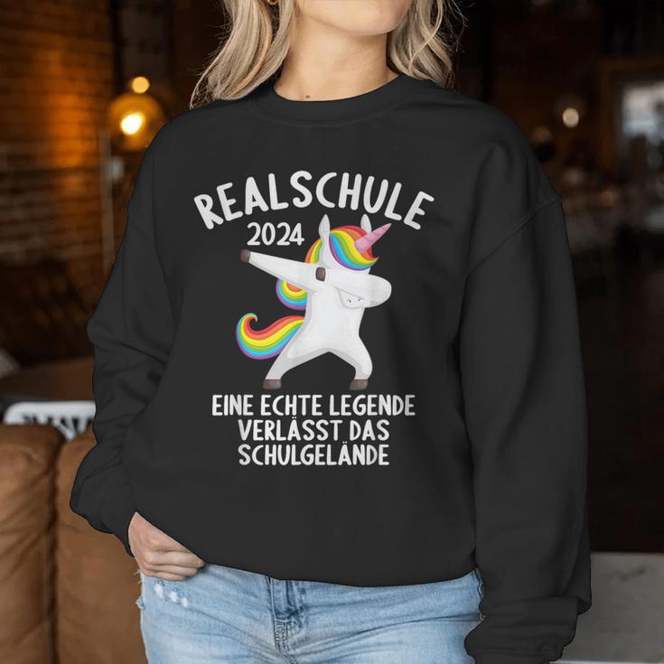 Realschule Bestanden Women's Realschulabschluss 2024 Sweatshirt Frauen Lustige Geschenke