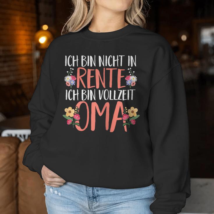 Retirement Rente Ich Binollzeit Oma Sweatshirt Frauen Lustige Geschenke