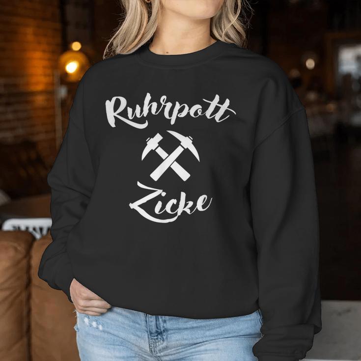 Ruhrpott Zicke Ruhrgebiets Girls' Sweatshirt Frauen Lustige Geschenke