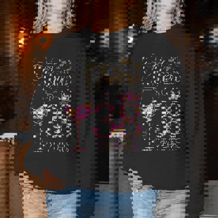 Saluti A 38 Anni 38 ° Compleanno Donne 38 ° Compleanno Women Sweatshirt Regalos divertidos