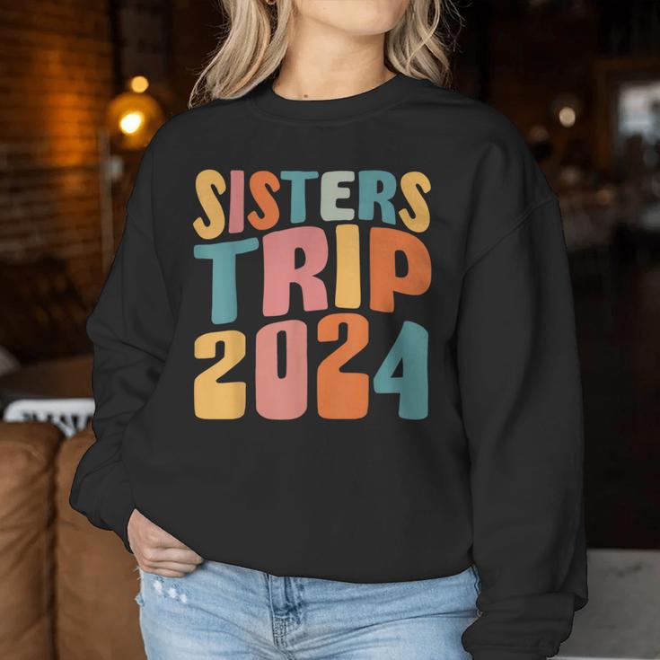 Schwestern Reise 2024 Sweatshirt Frauen Lustige Geschenke