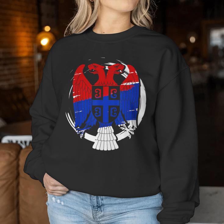 Serbia Balkan Belgrade Zagreb Srbija Sweatshirt Frauen Lustige Geschenke